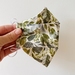 3 Layer Origami style Face mask with nose wire- Leaf print
