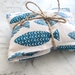 Microwaveable rice heat pack/cold pack unscented blue fish fabric