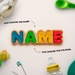 Eco-Friendly, Natural, Personalisable Kid's Wooden Name Puzzle - Style #1