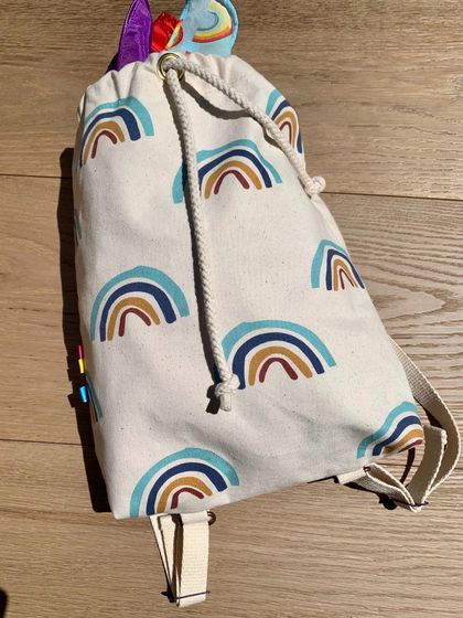 Kids/ toddlers rainbow backpack.