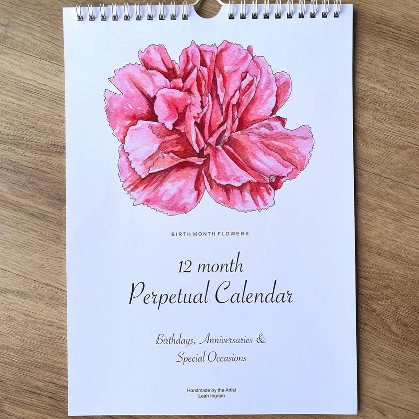 Birth Month Flowers Perpetual Calendar | Felt