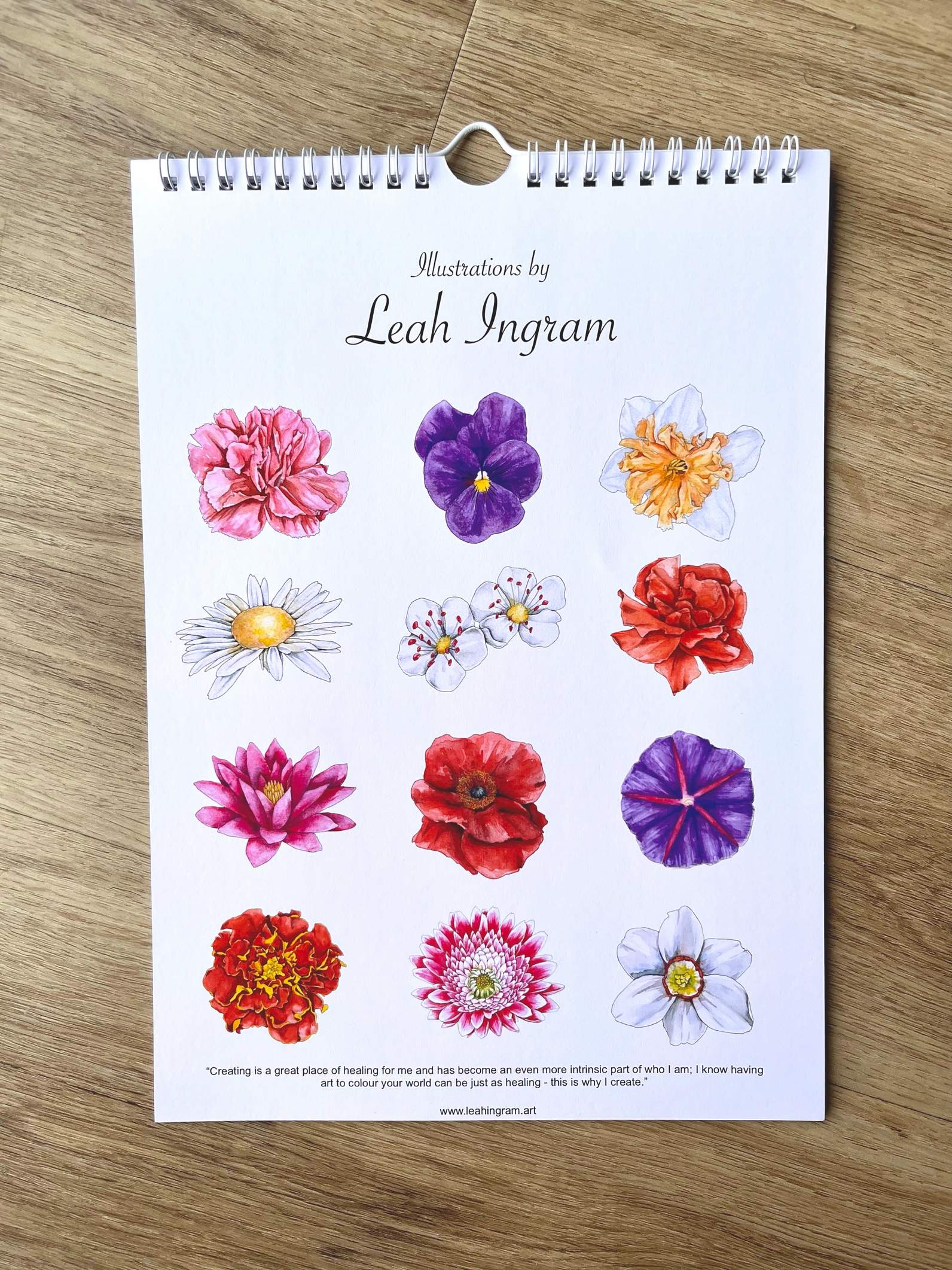 Birth Month Flowers Perpetual Calendar | Felt