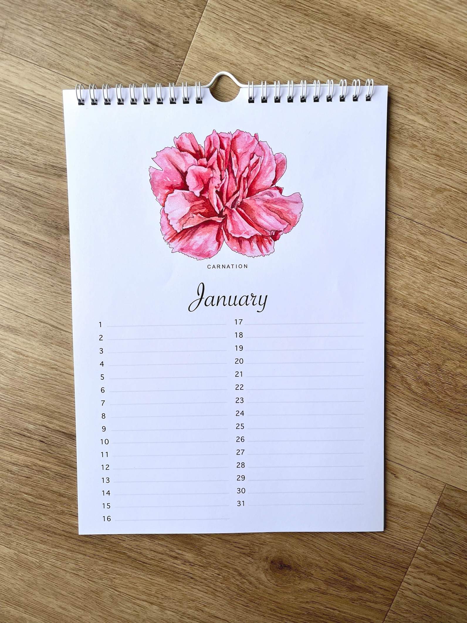 Birth Month Flowers Perpetual Calendar | Felt