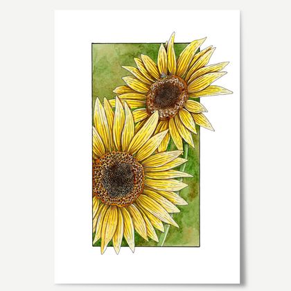 Sunflowers A5 Print