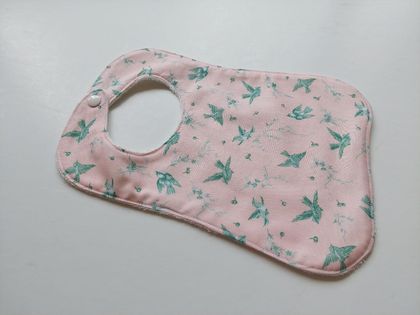 Organic Baby Bib "Lovely birds"