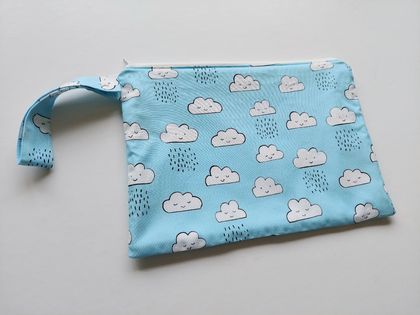 Wet Bag - half size - "Clouds”