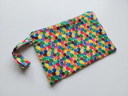 Wet Bag - half size - "The Very Hungry Caterpillar Abstract Dots”
