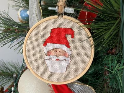 Christmas Decoration DIY Cross Stitch kit - Santa
