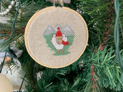 Christmas Decoration DIY Cross Stitch kit - Sheep