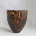 "Black Tiger" Large natural edge Yakisugi Japanese Cedar vase