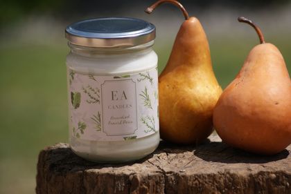 Brandied French Pear Scented Soy Candle