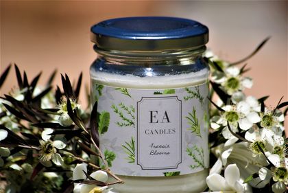 Freesia Blooms Scented Soy Candle