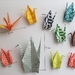 Origami cranes