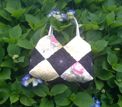Patchwork quilted bag Free Postage 