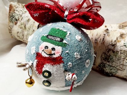 Snowman Christmas tree Ornament, Snowman decoration, Snowman Ornament, Frosty the snowman