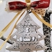 White Christmas Tree, White metal Tree ornament, Rustic Farmhouse Decor, French Country Christmas Ornament