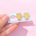 Tiny Teddy Polymer Clay Studs