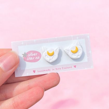 Artemis Sailor Moon Polymer Clay Studs