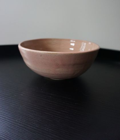 Blossom pink ceramic bowl