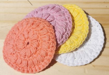 Crochet Reusable Face Scrubbies x3