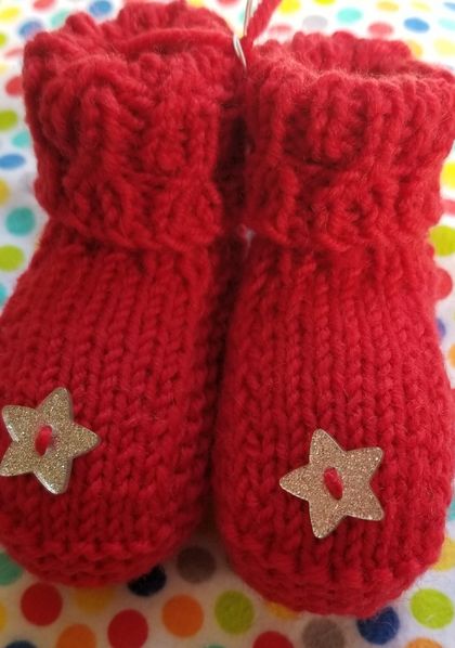 Wool babies bootees