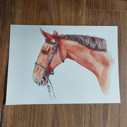 Theo Horse Art Print – A4 Art Print