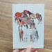 Wild Kaimanawas Greeting Card - horses