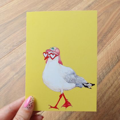 Stevie the Seagull Greeting Card