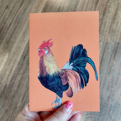 Rooster Greeting Card