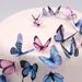 Edible wafer paper purple butterflies