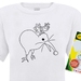 Christmas Kiwi Colour Your Own T-shirt Bundle (Tee & Fabric Pens)