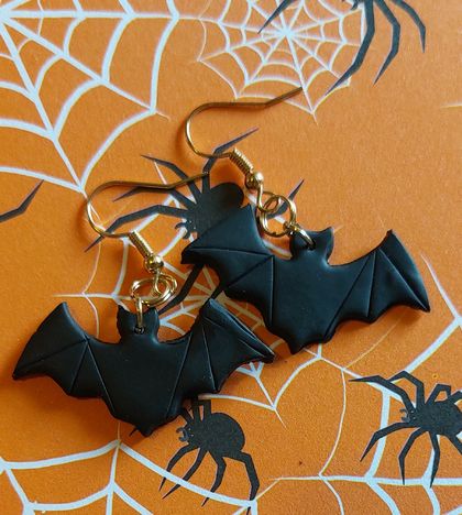 SPOOKY Bat Earrings 
