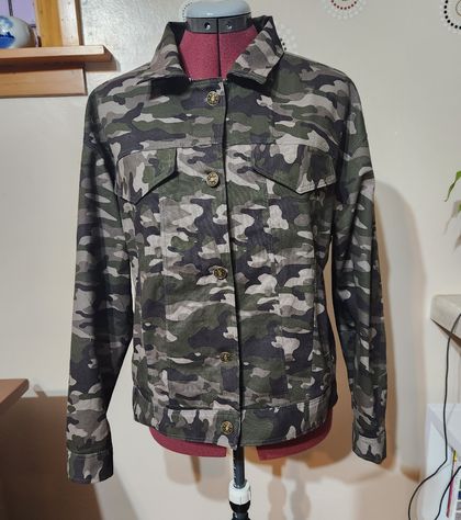1 off - Boyfriend style jean jacket size 10/12