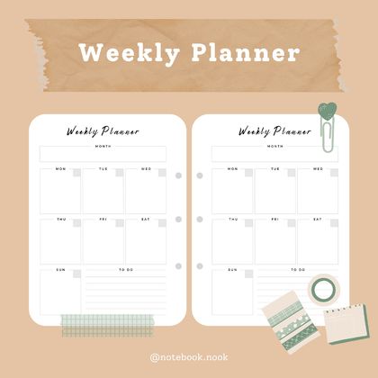 Weekly Planner Set