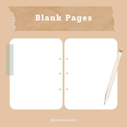 Blank Pages Set