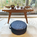 Meditation cushion - black seed pattern