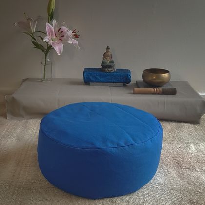 Meditation cushion - blue