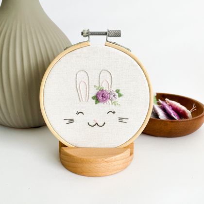 Little Bunny Hand Embroidery Art