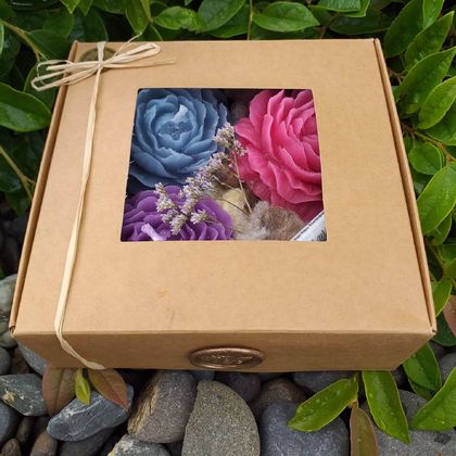 Peony Candle Gift Box - 100% Pure NZ Beeswax