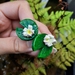 Lily pad stud earrings HALF PRICE