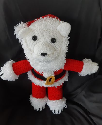 Crochet Mr Santa bear