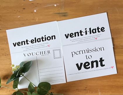 Permission to  Vent Postcard/Voucher Pack