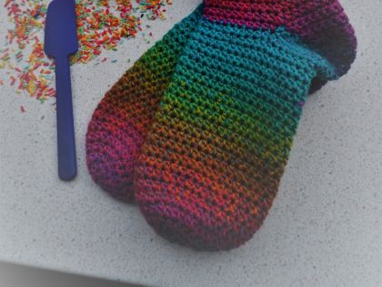 Crochet Lounge Socks – Sprinkles