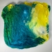 Hand Dyed Silk Hankies, Gradient Dyed Silk Hankies (Mawata) for Felting, Spinning, Knitting, Nuno felting, Paper-Making etc, 20g, SKU SH1