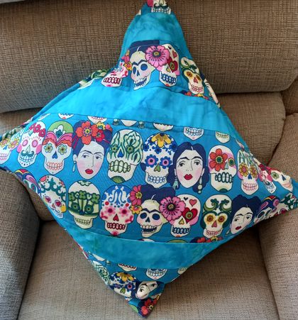 Patchwork Cushion Cover - Frida Kahlo