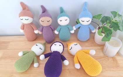 Crochet Soft Toy Baby Rattles, price per each