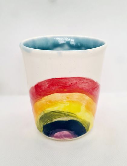 Watercolor Rainbow cup