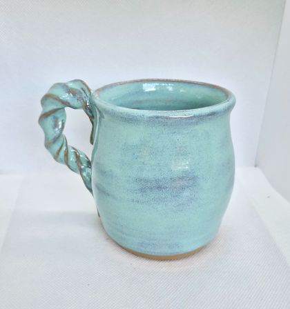 Blue Topaz pottery mug