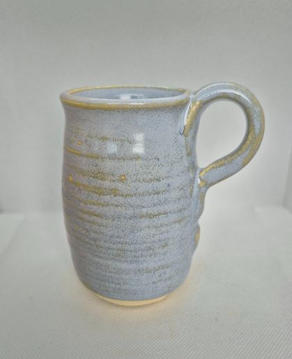 Pottery variegated lapis lilac mug