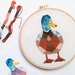 Cross stitch pattern, Duck cross stitch, Cute cross stitch, Animal cross stitch, Beginners cross stitch, Poly cross stitch, Duck wall art